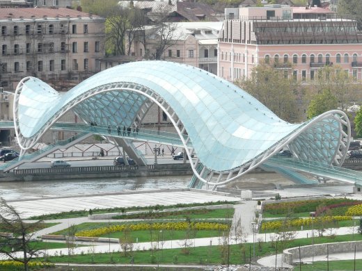 The Bridge of Peace in Tbilisi, Georgia