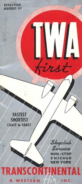 1937 TWA Schedule Cover