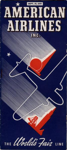 1939 American Airlines Schedule Cover