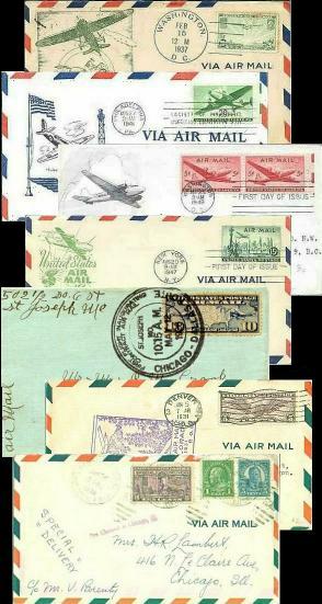 Vintage Airmail Envelopes