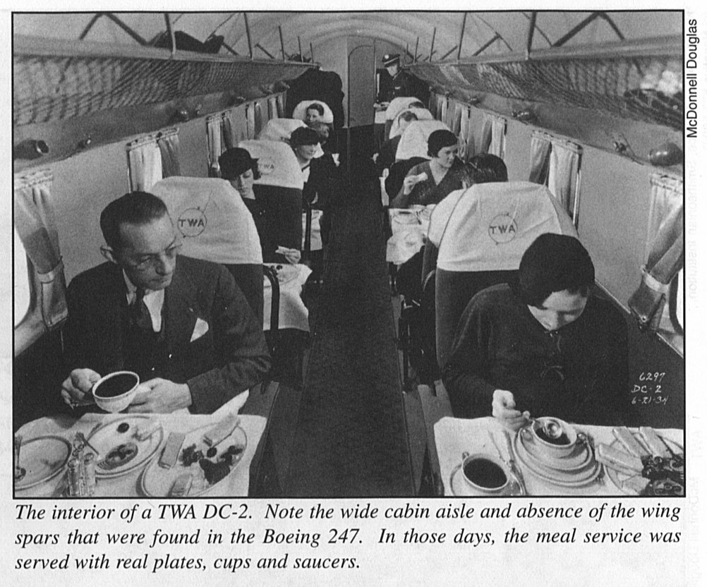 DC-2 TWA Meal Service