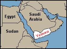 Yeman location map