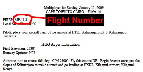 MP PIREP information