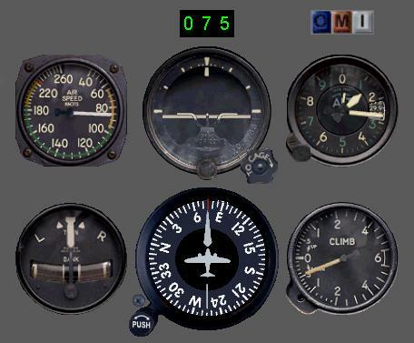 FS2004 gauges at final approach